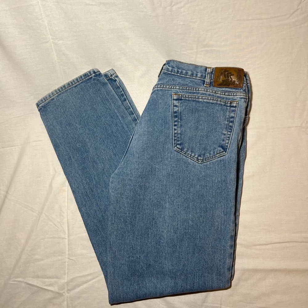 Mens Mustang Light Wash Denim (38x42)